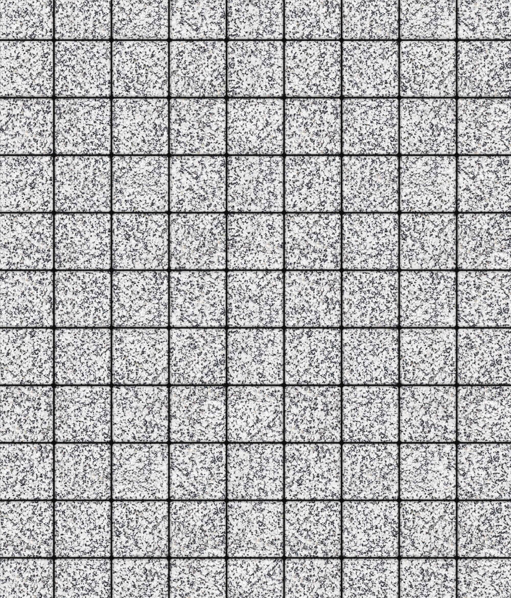 Тротуарная плитка Ла-Линия 100  ✕ 100 Стоунмикс Бело-черный 40