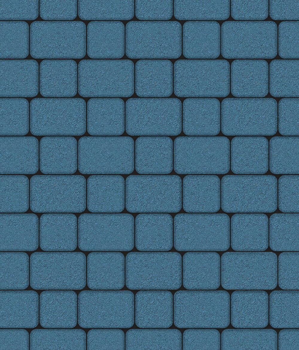Тротуарная плитка Классико комплект из 2 плит Стандарт Синий 40