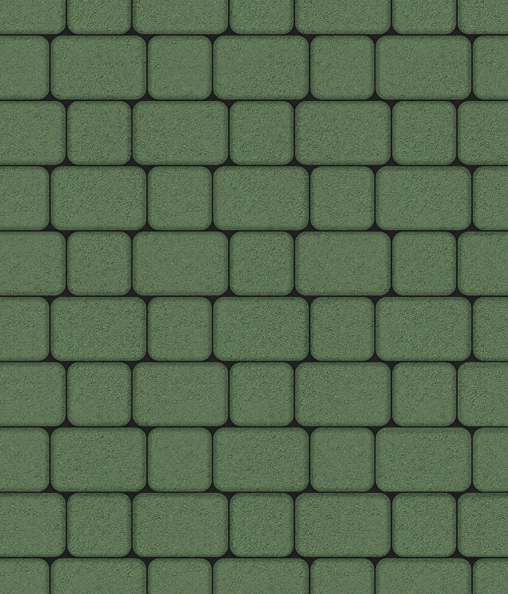 Тротуарная плитка Классико комплект из 2 плит Стандарт Зеленый 40