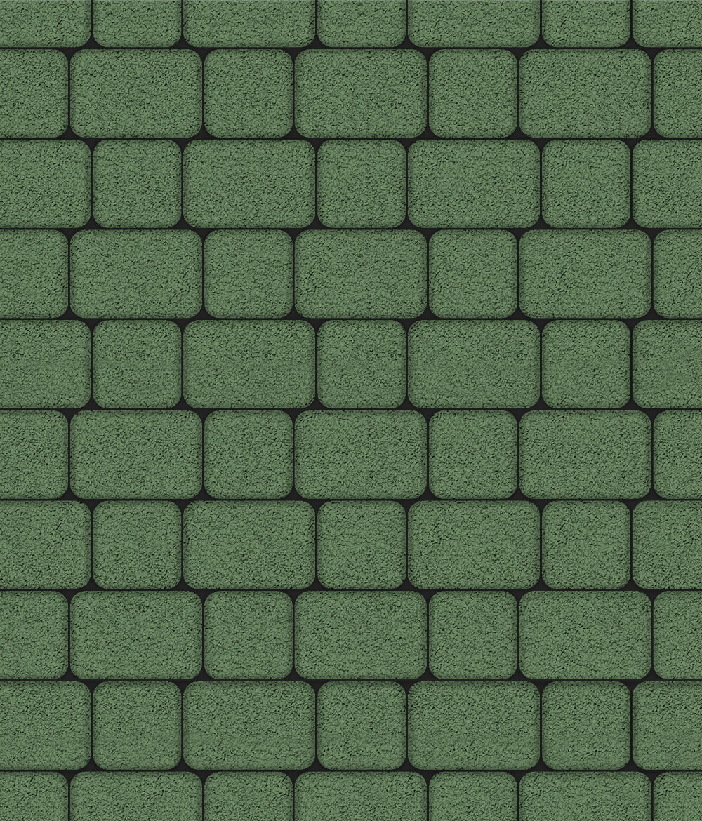 Тротуарная плитка Классико комплект из 2 плит Гранит Зеленый 40