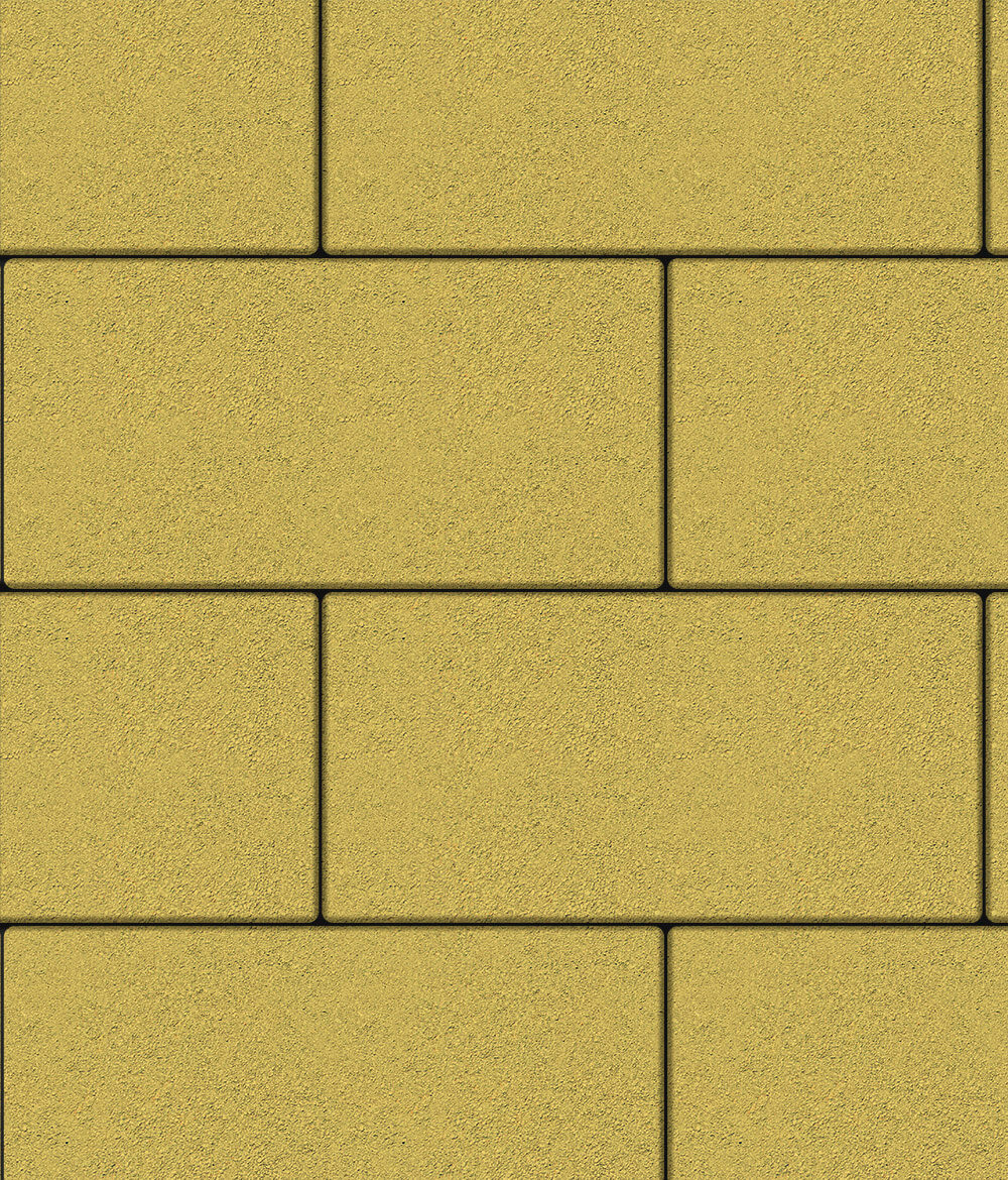 Тротуарная плитка Ла-Линия 600 ✕ 300 Гранит Желтый 80