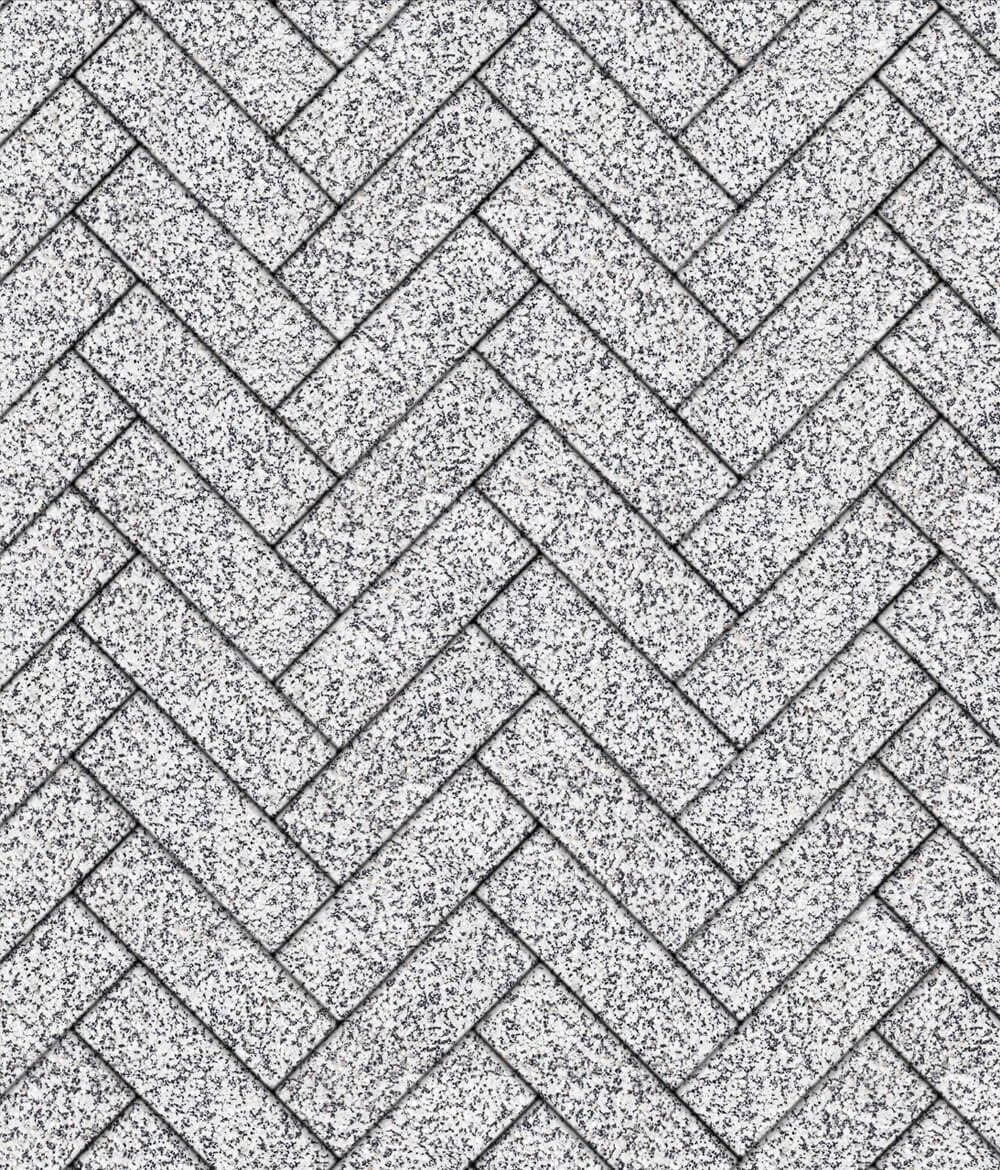 Тротуарная плитка Паркет 360 ✕ 80 Стоунмикс Бело-черный 80