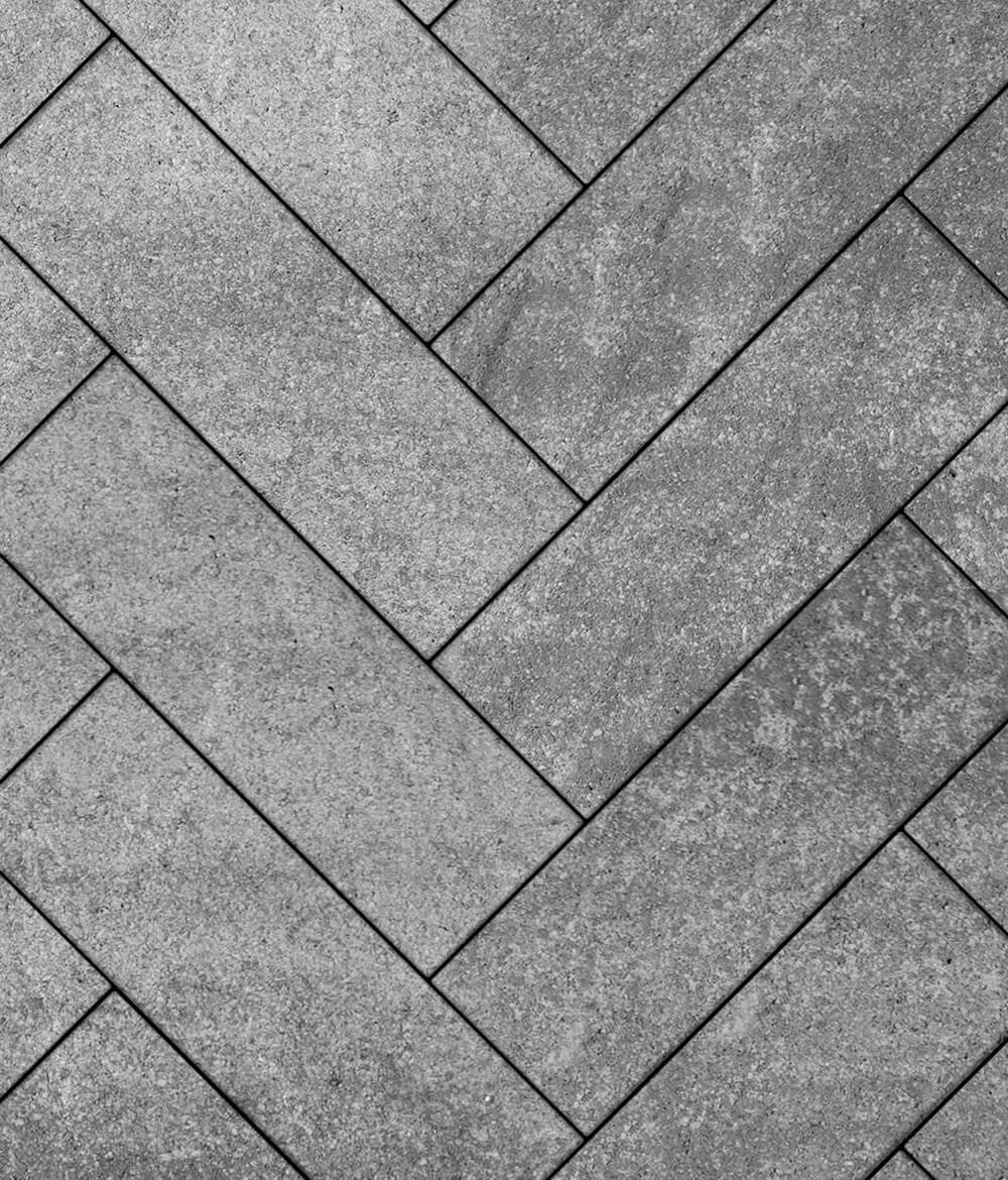 Тротуарная плитка Паркет 600  ✕ 200 Искусственный камень Шунгит 80