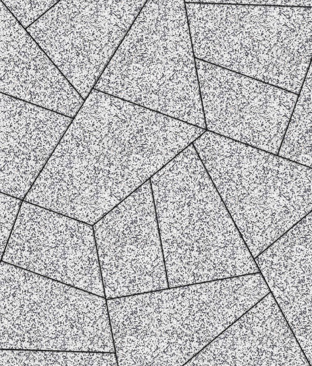 Тротуарная плитка Оригами Стоунмикс Бело-черный 80