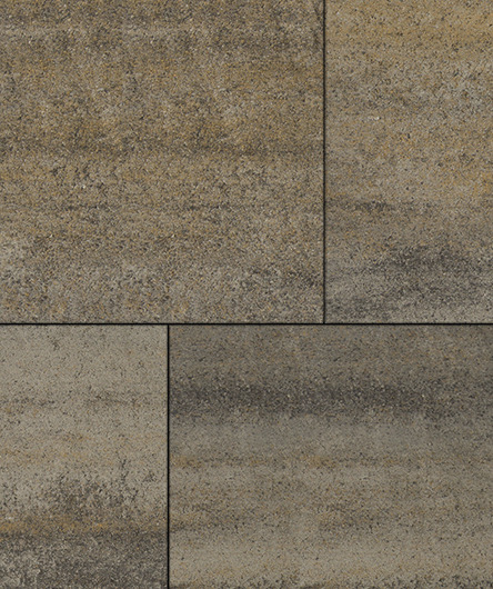 Тротуарная плитка Квадрум 600 ✕ 600 Искусственный камень Базальт 80