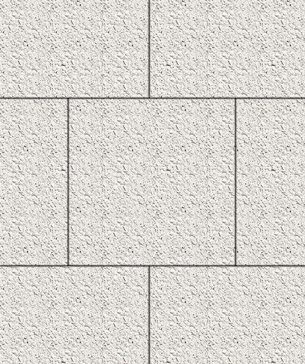 Тротуарная плитка Квадрум 500 ✕ 500 Стоунмикс Белый 60