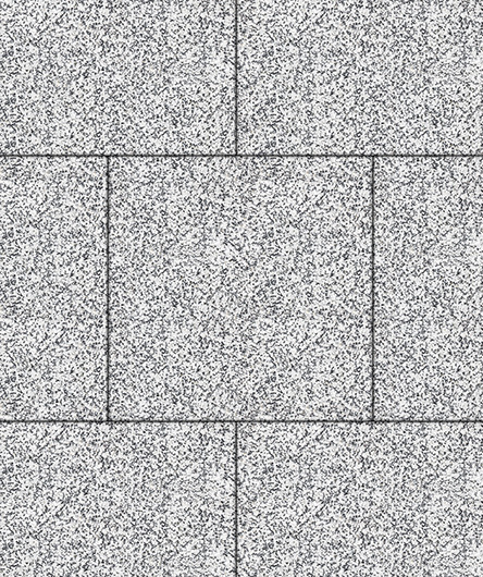 Тротуарная плитка Квадрум 500 ✕ 500 Стоунмикс Бело-черный 60