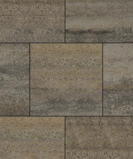 Тротуарная плитка Квадрум 500 ✕ 500 Искусственный камень Базальт 60